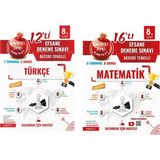 Nartest Yayınevi 8. Sınıf (Kırmızı Seri) Matematik-Türkçe LGS Deneme Seti
