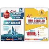 Nartest Yayınevi 8. Sınıf LGS 1. Dönem Omage Tüm Dersler 4'lü Gold Kamp Deneme + 4'lü Kamp Denemesi