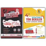 Nartest Yayınevi 8. Sınıf LGS 1. Dönem Omage Tüm Dersler 4'lü Gold Kamp Deneme + Tekyürek Deneme