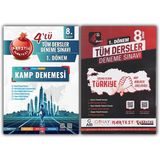 Nartest Yayınevi 8. Sınıf LGS 1. Dönem Tüm Dersler + Tüm Dersler Tekyürek 4'lü Deneme
