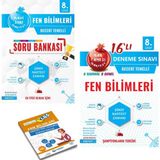 Nartest Yayınevi 8. Sınıf Mavi Fen Bilimleri Soru Bankası ve Nar Tanesi Fen 14 Deneme Sınavı + Yerim Seni LGS