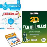 Nartest Yayınevi 8. Sınıf Mavi Fen Bilimleri Soru Bankası ve Okyanus Master 20 Fen Denemesi + Yerim Seni LGS
