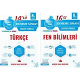 Nartest Yayınevi 8. Sınıf (Mavi Seri) Türkçe Fen Bilimleri LGS Deneme Seti