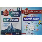 Nartest Yayınevi 8. Sınıf Nar Tüm Dersler 5'li Deneme Sınavı+Tüm Dersler 1 .dönem 4'li Deneme Sınavı