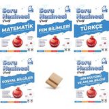 Nartest Yayınevi Nartest 6. Sınıf Soru Haznesi Matematik Fen Türkçe Sosyal Din Soru Bankası 5li Set + Telefon Standı