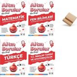 Nartest Yayınevi Nartest Lgs 8. Sınıf Altın Sorular Matematik Fen Türkçe Inkılap 4lü Set Soru Bankası+ Telefon Standı