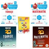Nartest Yayınevi Nartest Yayınları ve Okyanus Master 8. Sınıf LGS Türkçe - Matematik Deneme Seti + 20 Fen Deneme