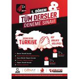 Nartest Yayınevi Tekyürek 8. Sınıf 1. Dönem 4’lü Tüm Dersler Deneme Sınavı