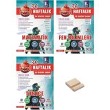 Nartest Yayınları Lgs 8. Sınıf Prestij Serisi Haftalık Matematik Fen Bilimleri ve Türkçe 3lü Deneme Seti + Telefon Tutucu