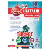 Nartest Yayınları Nartest 8. Sınıf Haftalık Türkçe Denemeleri (Prestij Serisi)