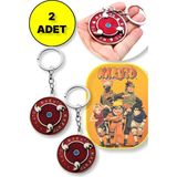 Naruto Dönence Şekilli Metal Anahtarlık - 2 Adet