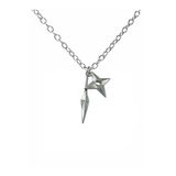 Naruto Gri Mızrak Figürlü Kolye – 60 Cm Metal Zincirli Unisex Anime Takı