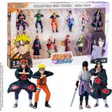 Naruto Shippuden Mini Koleksiyon Figürleri 12'Li Paket Deluxe | 7 Takım Ninja Anime Oyuncak Seti, Akatsuki, Sannin Efsanevi Ve Nadir Gizli Shinobi