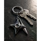 Naruto Şuriken Kunai Desenli Gümüş Renk Anahtarlık Unisex Yetişkin Anime