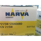 NARVA 12V 21/5W STANDART STOP AMPULU ŞAŞI TIRNAK 2 ADET