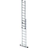 Narvon 2x3 ( 6 M ) Ipli Makaralı Sürgülü Alüminyum Merdiven - Gri