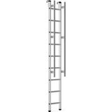 Narvon 3 Metre Korkuluklu Kancalı Alüminyum Merdiven - Gümüş Gri
