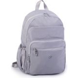 Nas Bag Büyük Boy Unisex Hafif Ve Su Geçirmez Çok Gözlü Sırt Çantası Gri