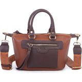 Nas Bag Kadın Mini El ve Postacı Çantası Taba Kahve Victoria
