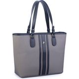Nas Bag Kadın Omuz Çantası Spor Şık Ayarlanabilir Omuz Askılı Gri Siyah Lacst (33x27x12 cm)