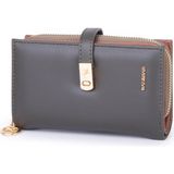 Nas Bag Kadın Orta Boy Kartlık Kağıt Para ve Bozuk Para Tasarımına Sahip Haki Taba Dona [16X9 Cm]