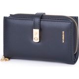 Nas Bag Kadın Orta Boy Kartlık Kağıt Para ve Bozuk Para Tasarımına Sahip Siyah Dona [16X9 Cm]
