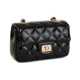 Nas Bag Mini Çapraz Çanta Siyah Rugan