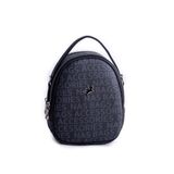 Nas Bag Mini Kadın Sırt,El ve Omuz Çantası Dönüştürülebilir Tasarım Siyah Yazılı (en:17cm ;boy :22cm)