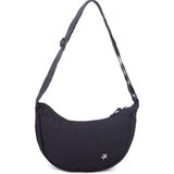 Nas Bag Ultra Hafif Kadın Spor Günlük Nas Bag Minimalist Günlük Ayarlanabilir Askılı Mini Hobo Çanta (En 25 cm ;boy 22 cm ) Siyah