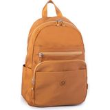 Nas Bag Unisex Büyük Boy Çok Gözlü Su Geçirmez Sırt Çantası Hardal
