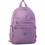 Nas Bag Unisex Büyük Boy Çok Gözlü Su Geçirmez Sırt Çantası Mor