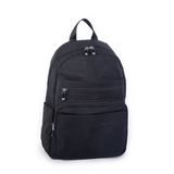 Nas Bag Unisex Büyük Boy Çok Gözlü Su Geçirmez Sırt Çantası Siyah