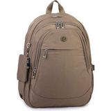 Nas Bag Unisex Büyük Boy Sırt Çantası Çok Gözlü Okul Çantası Haki