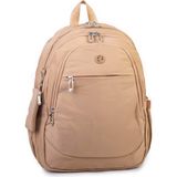 Nas Bag Unisex Büyük Boy Sırt Çantası Çok Gözlü Okul Çantası Kum