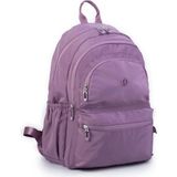 Nas Bag Waterproof Okul Boy Büyük Sırt Çantası - Mor