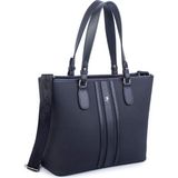 Nas Kadın Omuz Çantası Spor Şık Ayarlanabilir Omuz Askılı Lacst (33X27X12 cm ) - Siyah