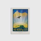 NASA – A Super Earth – Experience The Gravity Of Tablo Çerçeveli Poster Duvar Dekorasyonu - 50 x 70 - Çerçevesiz Poster