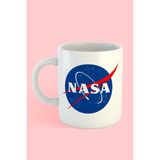 Nasa Logo Baskılı Kahve Kupası - Beyaz - 300 cc