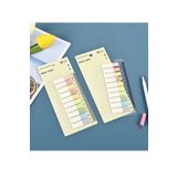 NaSaDAN 10 Renk Cetvelli Pastel Tonlar Kare Sticky Şeffaf Postit Not Kağıdı 200 Yaprak