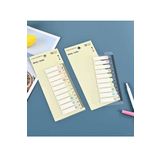 NaSaDAN 10 Renk Cetvelli Pastel Tonlar Point Şeffaf Yapışkanlı Not Kağıdı Postit 200 Yaprak