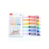 NaSaDAN 12 Renk Çift Uç Fosforlu Kalem Seti Pastel Highlighter Marker Not Alma Okul Ofis 6 Kalem