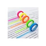NaSaDAN 5'li Neon Renkler 25 Metre Yapışkanlı Şeffaf Postit Seti