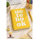 NaSaDAN A5 Çizgili Defter Pastel Notebook Spiral Not Defteri Günlük Okul Ofis Kullanım Defteri