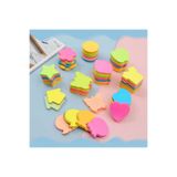 NaSaDAN Karışık Şekilli Renkli Yapışkanlı Not Kağıdı 1 Adet Sticky Note - Şekilli Kırtasiye Ofis Malzemesi