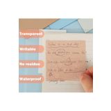 NaSaDAN Şeffaf Yapışkanlı Kare Postit Pastel Gold Renk 25 Yaprak