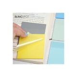 NaSaDAN Şeffaf Yapışkanlı Kare Postit Pastel Sarı 25 Yaprak