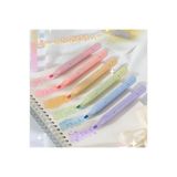 NaSaDAN Simli Pastel Renkli Keçeli Kalem Seti – Parlak Glitter Efektli Yazı ve İşaretleme Kalemi (6’lı Set)