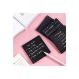 NaSaDAN Siyah Yapışkanlı Kare Not Kağıdı Postit Siyah Postit