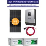 NASAENERJİ 6 Kw 6000 Watt Güneş Enerjisi Hazır Solar Paketi - Half Cut Güneş Panelli