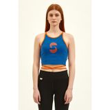 Nasaqu Kadın Aktif İpli Kobalt Mavi Crop Top